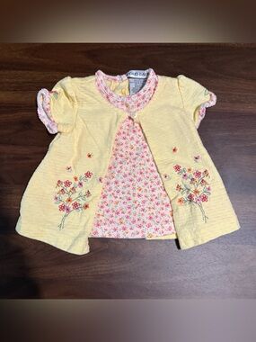 Baby girl vintage cardigan shirt